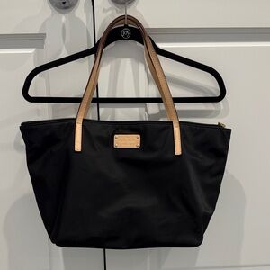 Kate Spade Black Tote with Tan Handles